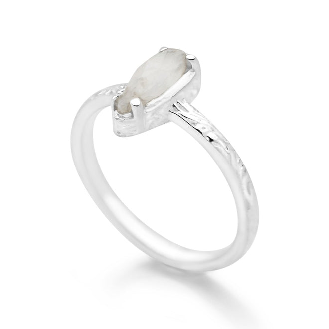 Moonstone Drop Ring