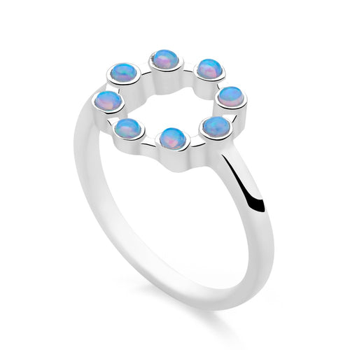 Opal Halo Ring